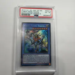 Yugioh! Cyber Angel Dakini - 1st Ed Secret Rare - DRL3-EN014 - PSA 6 (G1) - Image 1