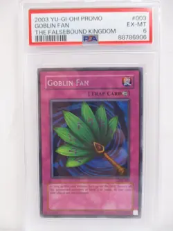YUGIOH - GOBLIN FAN - TEK-003 - THE FALSEBOUND KINGDOM - PROMO - PSA 6 - Image 1