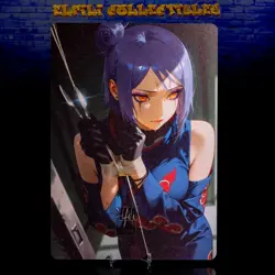 Konan Premium Waifu Card Oversized B5 Big Beard Naruto Matte Board - Image 1