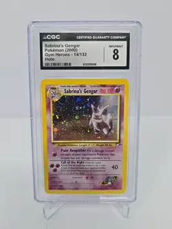 Sabrina's Gengar 14/132 Gym Heroes Holo CGC 8 - Image 1