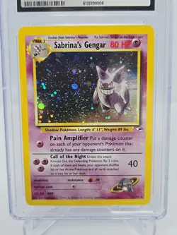 Sabrina's Gengar 14/132 Gym Heroes Holo CGC 8 - Image 2