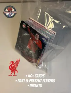 Topps Liverpool FC Mixed Bundle Set Inc Inserts & Chrome 40+ Cards! - Image 1