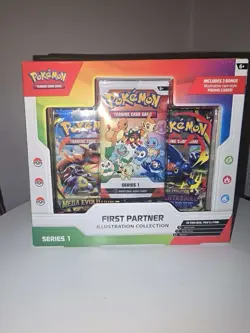 Pokemon TCG First Partner Illustration Edition Series 1 Booster Box New Sealed - Image 1