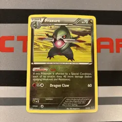 Fraxure 14/20 Dragon Vault Holo Rare LP English Pokemon TCG Card - Image 1