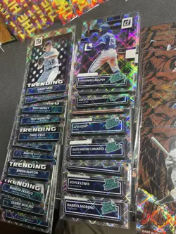 Large Donruss Baseball Insert Card Collection Marvels Bomb Squad & refractors - Image 5