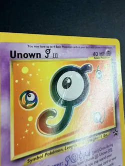 Pokemon TCG Unown #38 Black Star Promo WOTC Vintage Card - Image 2