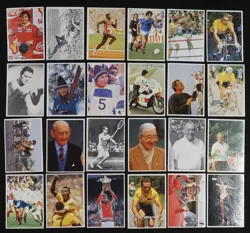 Poulain Serie 44 PSA Invest full set card image Panini Pele Lewis Nicklaus Owen - Image 1