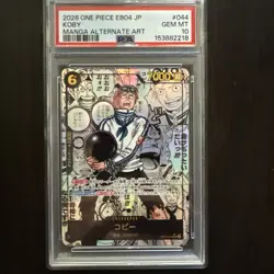 2026 ONE PIECE JAPANESE EB04-EGGHEAD CRISIS MANGA ALT ART #044 KOBY PSA 10 - Image 1