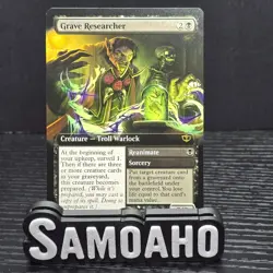 MTG Secrets of Strixhaven Grave Researcher (Extended Art) 0325 - Image 1