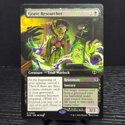 MTG Secrets of Strixhaven Grave Researcher (Extended Art) 0325 - Image 2
