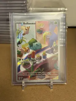 Pokemon Bulbasaur 143/142 SV07: Stellar Crown Illustration Rare Full Art Holo - Image 1
