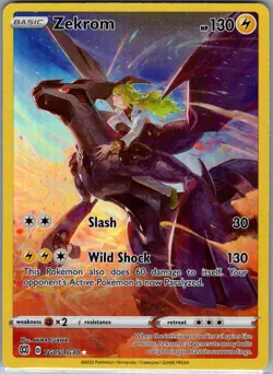 Zekrom TG05/TG30 SWSH09: Brilliant Stars Trainer Gallery - Pokemon Card - NM - Image 1