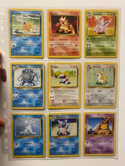 Complete Base Set Non Holo Pokemon Cards Collection Bundle 1999 WOTC Near Mint - Image 5