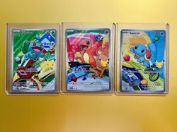 Pokemon TCG First Partner Illustration Collection Series 1 Kanto GEN 1 Starters - Image 1