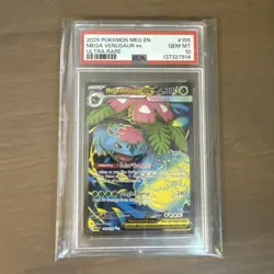 2025 POKEMON MEG EN-MEGA EVOLUTION ULTRA RARE #155 MEGA VENUSAUR EX PSA 10 - Image 1