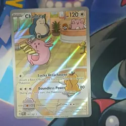 Pokemon TCG Chansey Illustration Rare Holo SV06 Twilight Masquerade 187/167 120… - Image 1