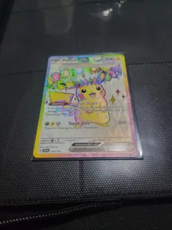Pokemon TCG Pikachu ex 219/191 Sv08 Surging Sparks Ultra Rare Holo Full Art EX - Image 2