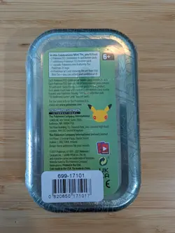 Pokemon TCG Celebrations Mini Tin D21 25th Piplup Chimchar Turtwig Sealed 820650809378 - Image 2