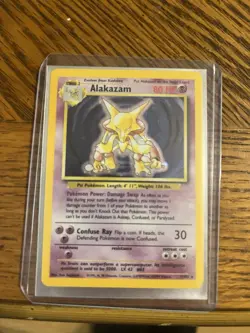 Pokemon TCG Alakazam Base Set 1/102 Holo 1999-2000 Wizards Base Set - Image 1