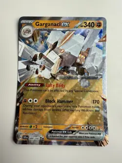 Pokemon Stellar Crown Garganacl ex Stage 2 Double Rare HoloFoil #089/142 - Image 1
