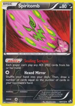 Pokemon - Spiritomb - 87/113 - Legendary Treasures - Reverse Holo - NM/M - Image 1
