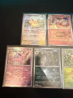 Pokemon TCG Prismatic Evolutions Pokeball Eeveelution Set of 9 - Image 2