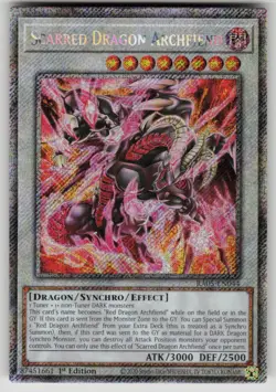 Scarred Dragon Archfiend (Platinum Secret Rare) RA05-EN044 NM Yu-Gi-Oh - Image 1