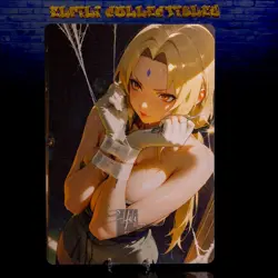 Tsunade Premium Waifu Card Oversized B5 Big Beard Naruto Matte Board - Image 1