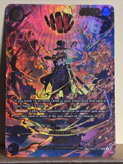 2026 One Piece- SP-#PRB02-014 -Sabo-SR -Excellent Condition 🔥Ready To Grade - Image 1