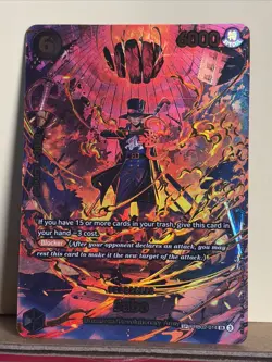 2026 One Piece- SP-#PRB02-014 -Sabo-SR -Excellent Condition 🔥Ready To Grade - Image 2
