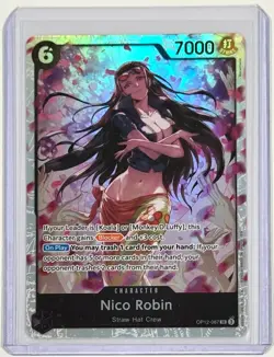 2025 One Piece Nico Robin OP12-087 SR Legacy Of The Master English - Image 1