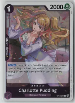 Charlotte Pudding OP12-071 One Piece Legacy of the Master Rare Near Mint - Image 1