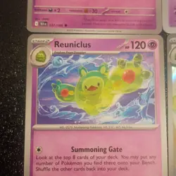 X9 Solosis Duosion Reuniclus Pokemon Cards Mixed Lot Collection Cute Cell 🟢 - Image 5