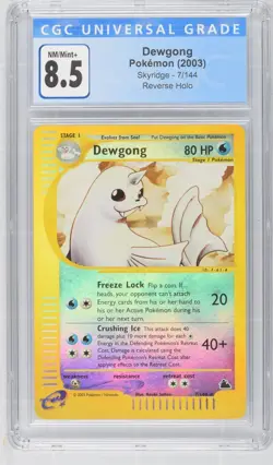 Dewgong - 7/144 - Reverse Holo Skyridge Pokemon card (MINT) CGC 8.5 ⭐⭐⭐ - Image 1