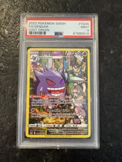 Pokemon TCG Gengar TG06/TG30 Lost Origin Trainer Gallery Card PSA 9 - Image 1
