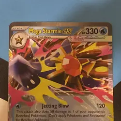 Pokemon TCG Mega Starmie EX 021/088 Perfect Order Double Rare Card - Image 3