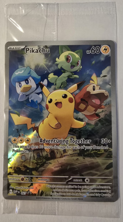 Pokemon Pikachu Paldea Evolved ETB Scarlet & Violet Promo Card SEALED - Image 1