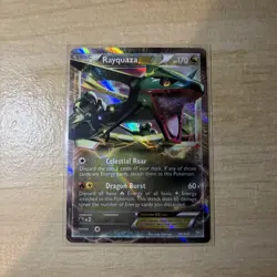 Rayquaza EX - 85/124 - Pokemon Dragons Exalted Black & White Ultra Rare Card NM - Image 1