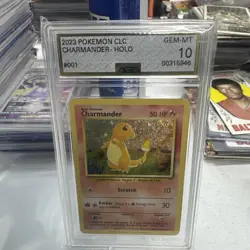 Charmander 001/034 Trading Card Game Classic Holo AGS 10 GEM-MT - Image 1