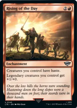 MTG Rising of the Day Normal NM Universes Beyond: The Lord of the Rings: Tales o - Image 1