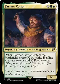 MTG - Farmer Cotton - Lord of the Rings Commander - Magic the Gathering - Image 1