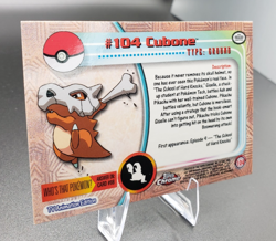 2000 Topps Chrome Series 2 - Pokemon Cubone #104 - Image 5
