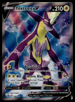 Toxtricity V (Full Art) 182/192 SWSH02: Rebel Clash Pokemon - Image 1