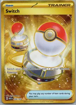 SWITCH 206/165 HYPER RARE 151 POKEMON NM - Image 1