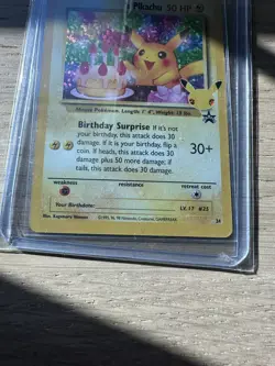 Pokemon TCG Birthday Pikachu Celebrations Classic Collection Promo Card #24 EU3 - Image 2