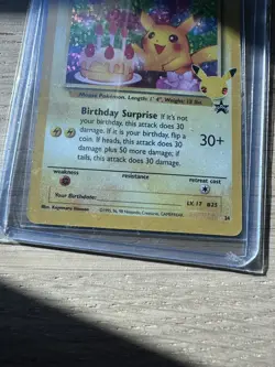 Pokemon TCG Birthday Pikachu Celebrations Classic Collection Promo Card #24 EU3 - Image 3