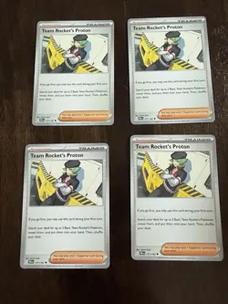 4x Team Rocket's Proton - 177/182 - SV10: Destined Rivals Pokemon Playset x4 - Image 1
