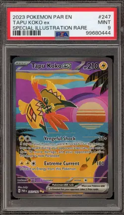 Pokemon Tapu Koko ex Paradox Rift Special Illustration Rare #247 PSA 9 Mint - Image 1