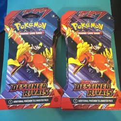 Pokemon TCG Destined Rivals Sleeved Booster Pack Lot of 10 New & Factory Sealed! - Image 1