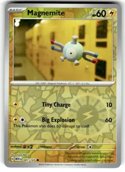 Magnemite 081/165 Common 151 Pokemon Reverse Holo Near Mint - Image 1